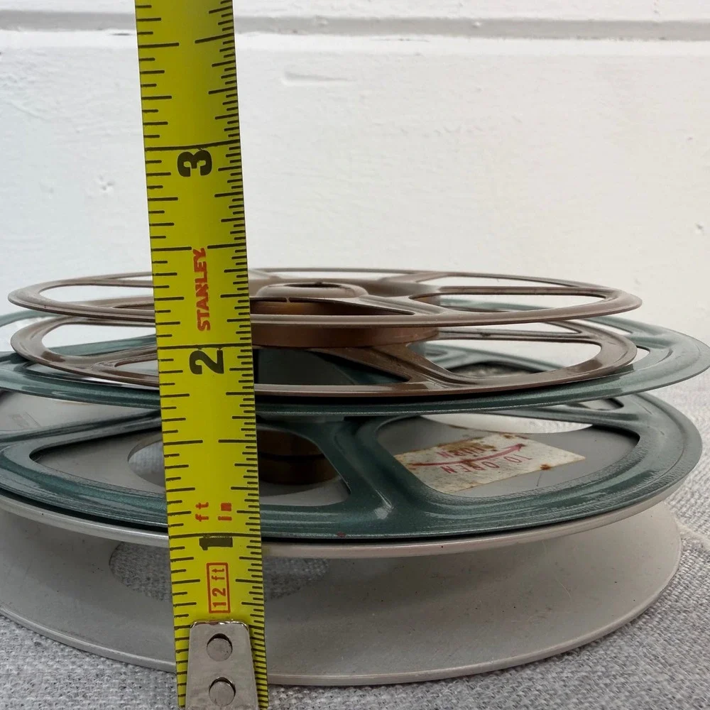 Vintage Metal Film Reels Empty No Film Three 8mm Various Sizes